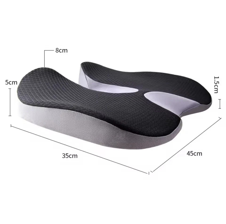 Memory Foam Prostate Cushion Tailbone Sciatica Back Pain Relief Comfy Car Seat