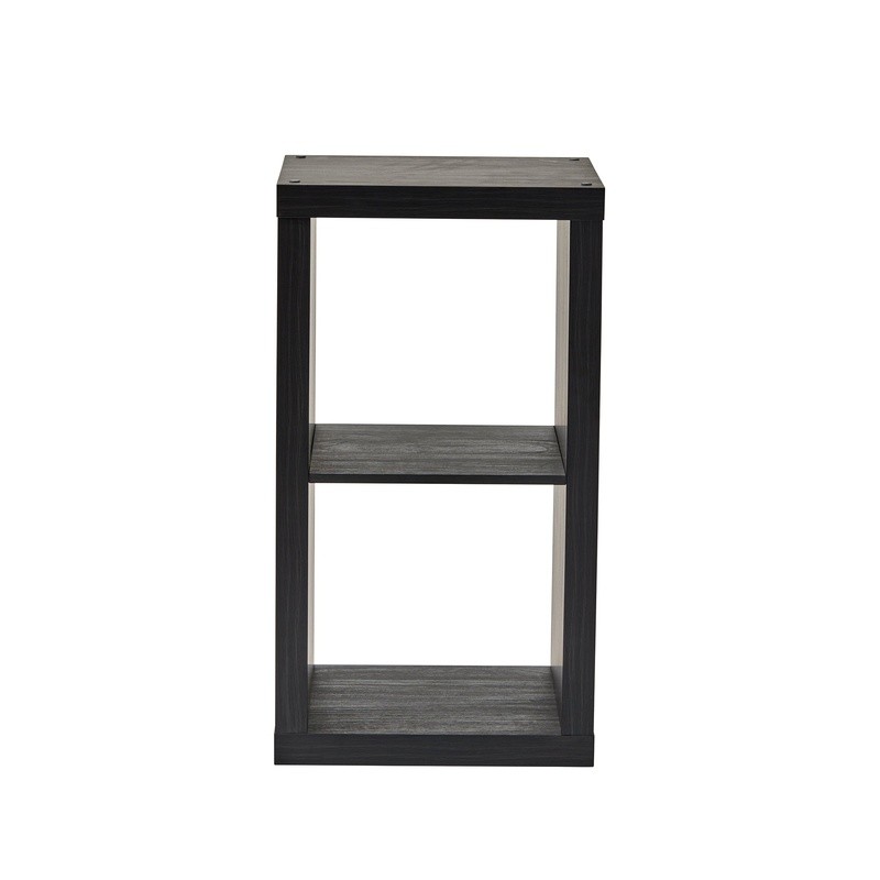 2-Cube Storage Organizer Modern Bookcase Open Back Easy Assemble Utility Style