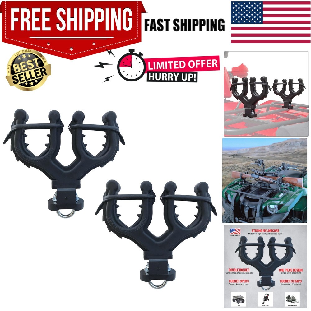 Graspur Double ATV Gun & Bow Rack - Durable, Secure Gear Transport Solution