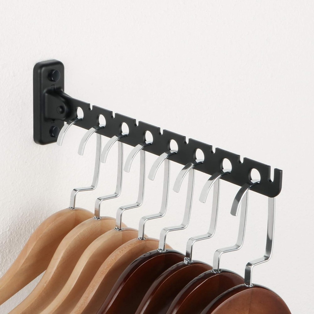 Folding Clothes Hanger, Stainless Steel Wall Mounted Drying Rack, Space Savin...