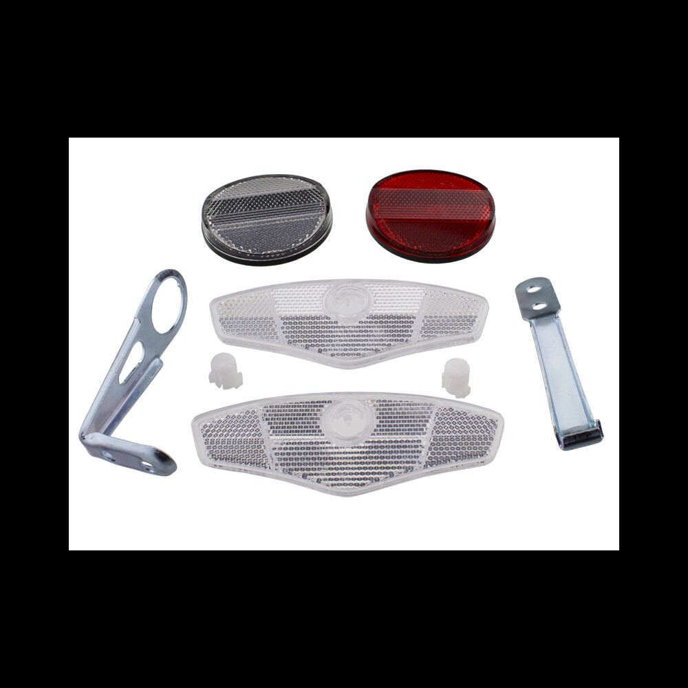 ENIX BlKE BicycIe RefIector 4PC Set Clear, Red