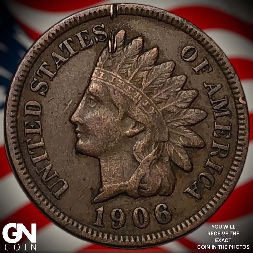 1906 Indian Head Cent Penny M7448