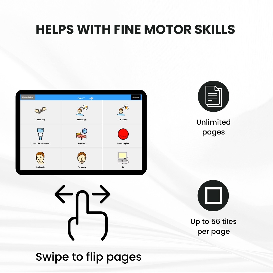 TalkingTiles - AAC Device for Autism & Speech Therapy. Non Verbal Communication