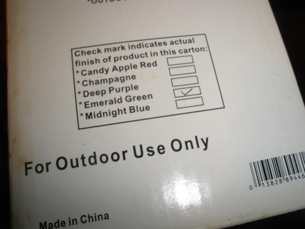 NEW Opened Brookstone Patio Table Torch Green (067)