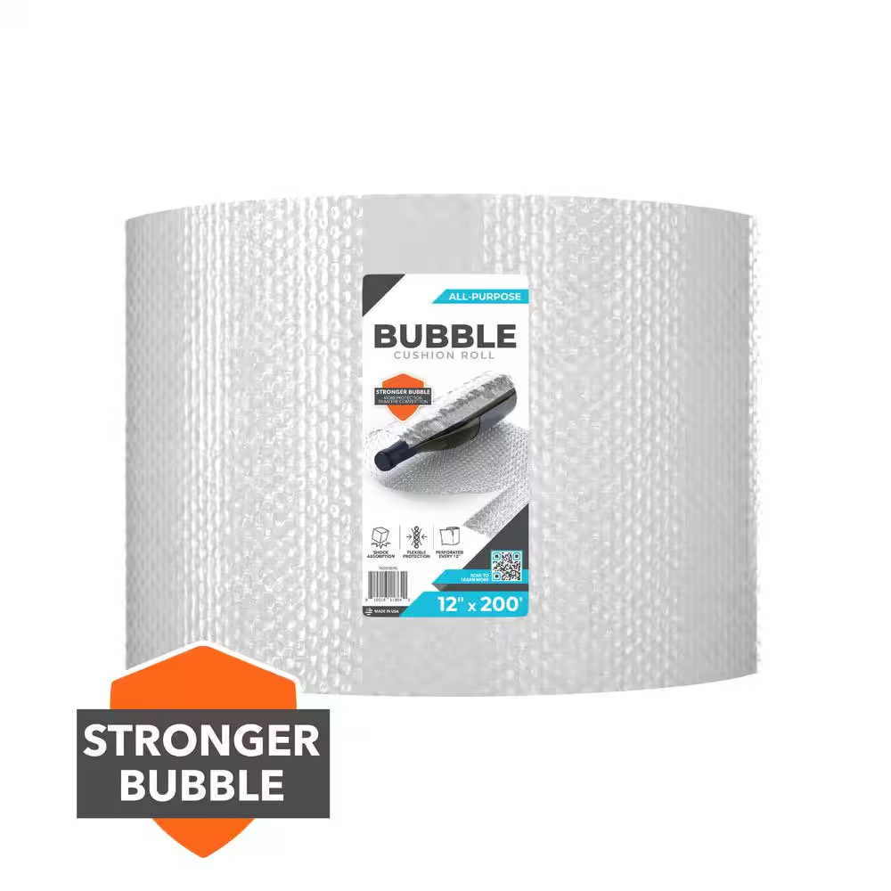 12 In. X 200 Ft. Clear Bubble Cushion