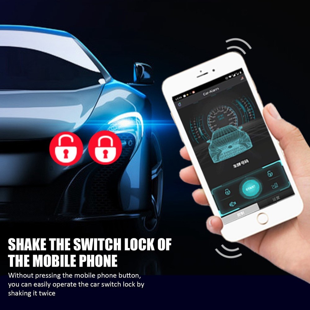 2023 Universal 12V Car Keyless Entry Remote Control Door Lock Security Alarm Sys