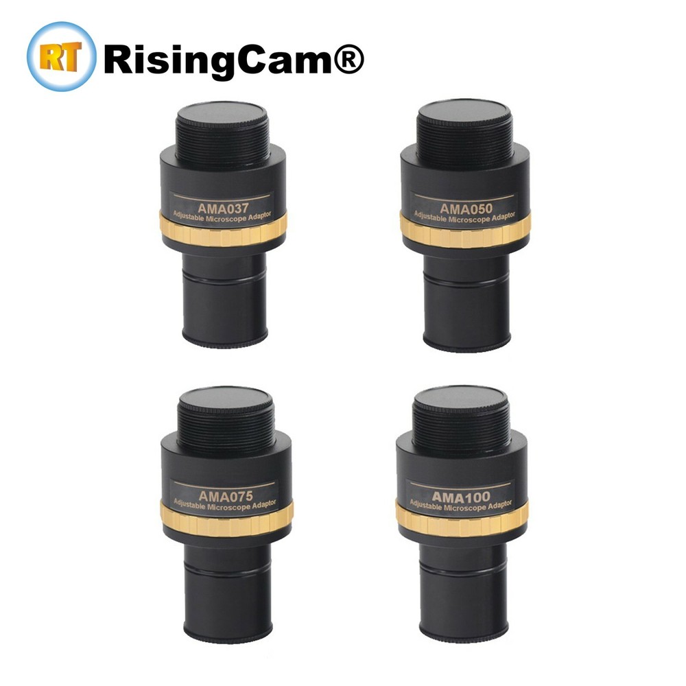 0.37X 0.5X 0.75X 1X Focusable Microscope C mount eyepiece adapter 23.2mm