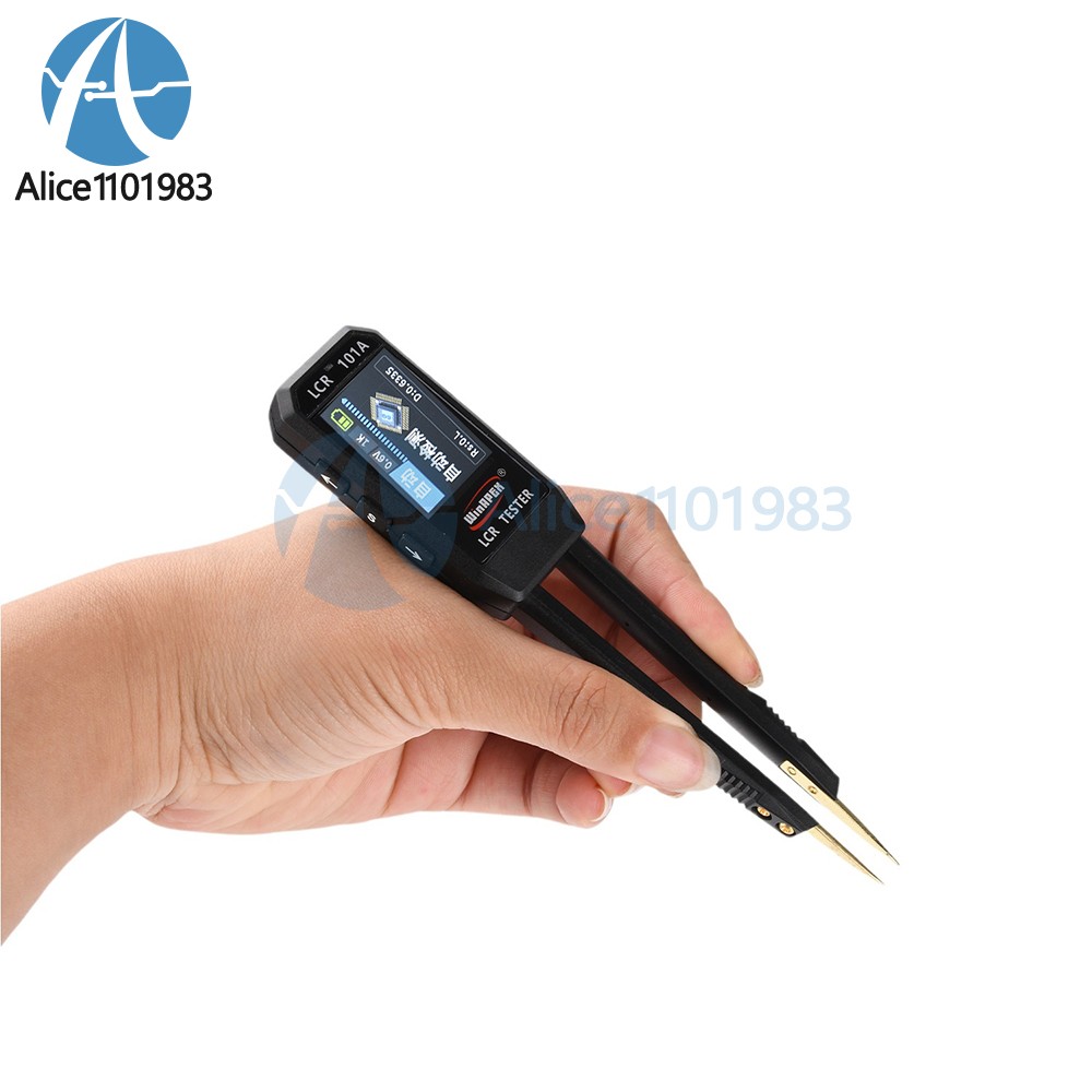 Digital Smart Bridge Tweezer LCR SMD ESR Tester Ohm Capacitance Test Multimeter