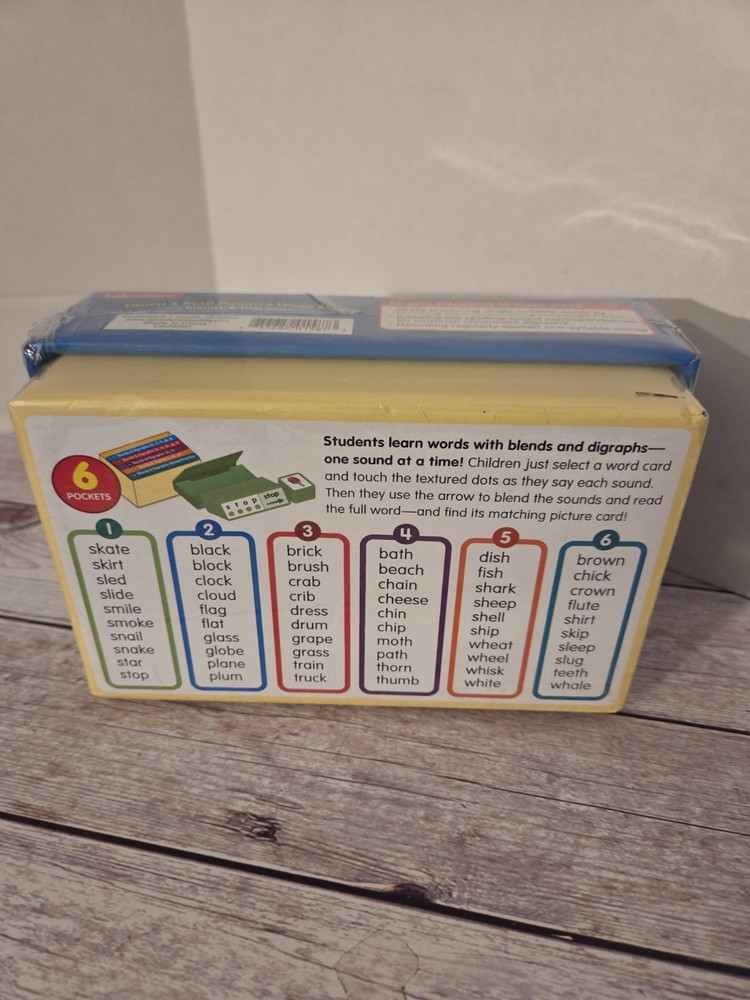 Lakeshore Touch & Read Phonics Word Match Blends & Digraphs Words Phonics K-2