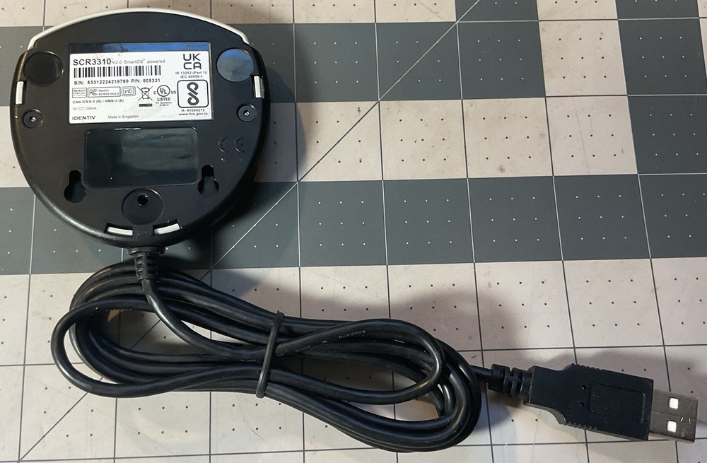 #AJ)SCR3310 USB Smart Card Reader – SCM/Identiv – CAC ID Access