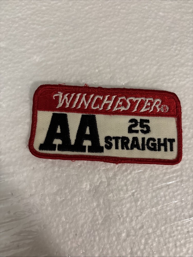 Winchester Western AA 25 Straight patch 4”x2” Pre- Owned