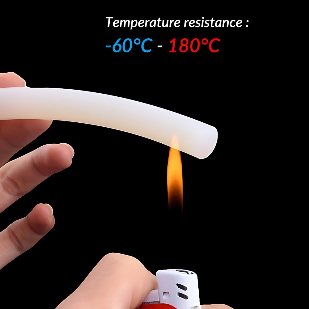 Solid Silicone Rubber Cord White Seal O Ring High Temperature Cord Dia. 1mm~25mm