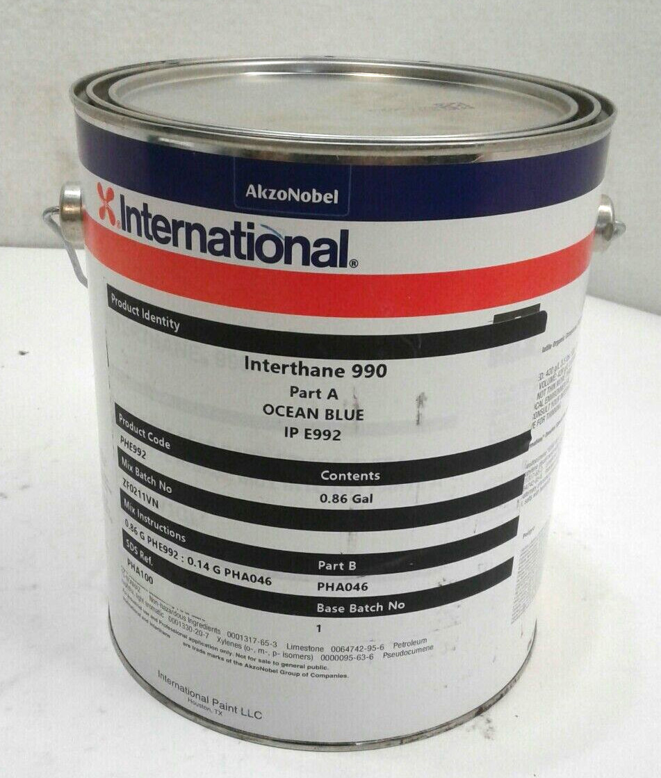 AknoNobel International PHE992 Interthane 990 Part A Ocean Blue IP E992 0.86 Gal