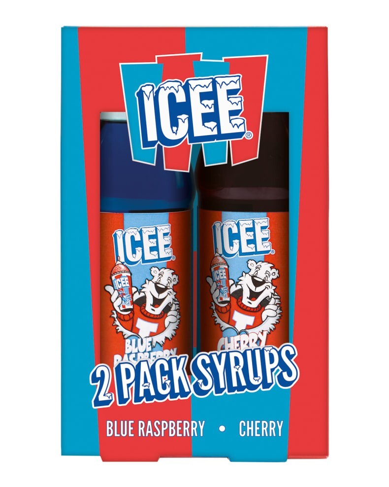 Iscream Icee Machine with Syrup Paper Cups and Straws Set