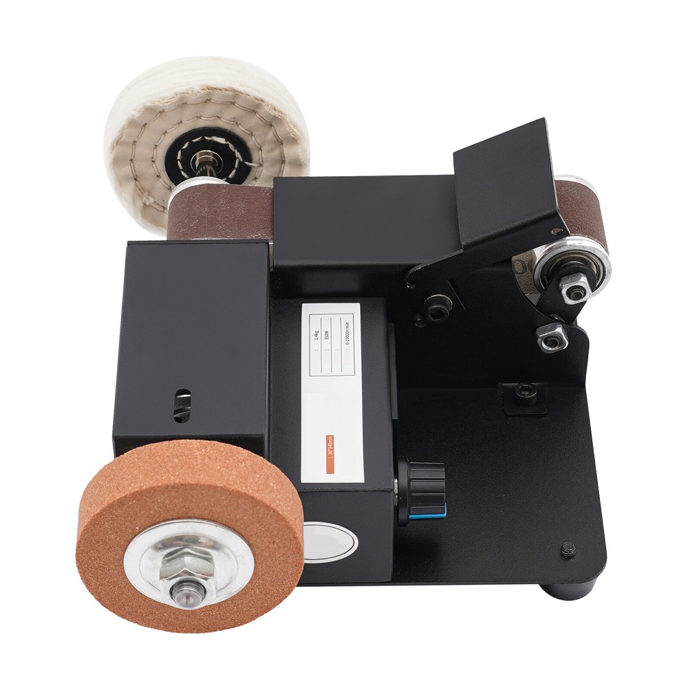 7-Speed Adjustable Speed LCD Belt Sander Infinitely Desktop Belt Sander 350W