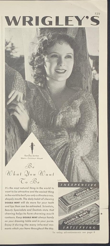 Magazine Ad - 1931 - Wrigley's Chewing Gum - Double Mint