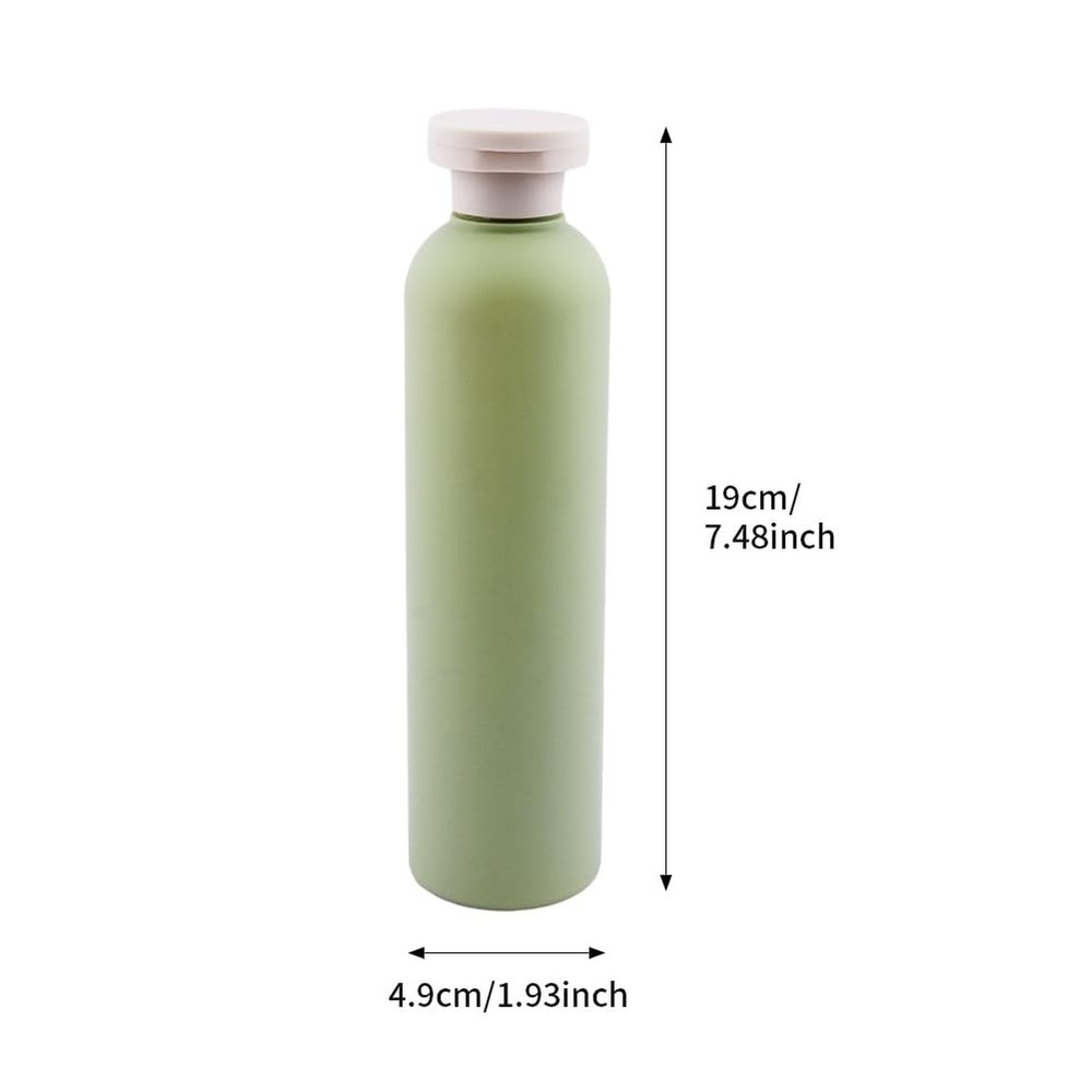 5Pack Refillable Bottle Green Plastic Empty Squeeze Bottles, 260ml Leak Proof...