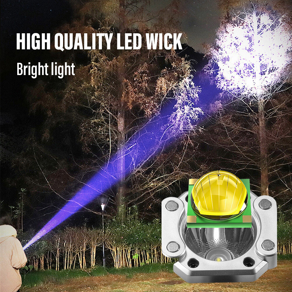 Super Bright Tactical LED Flashlight Rechargeable Camping Multifunctional Torch