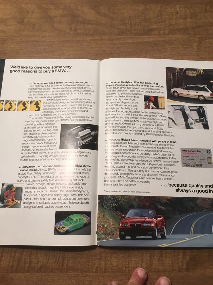 1994 BMW Full Line Fold-out Brochure