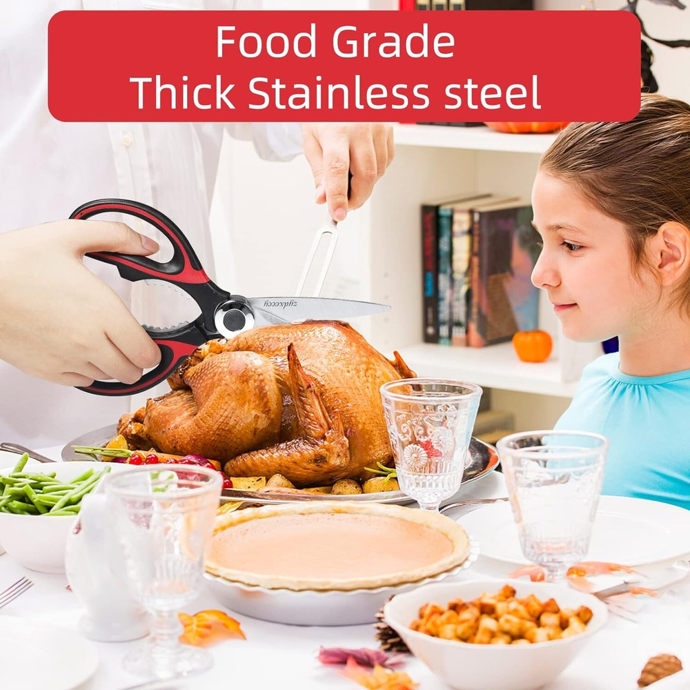 Kitchen Shears For General Cooking Use Heavy Duty Meat Scissors 2 Pack