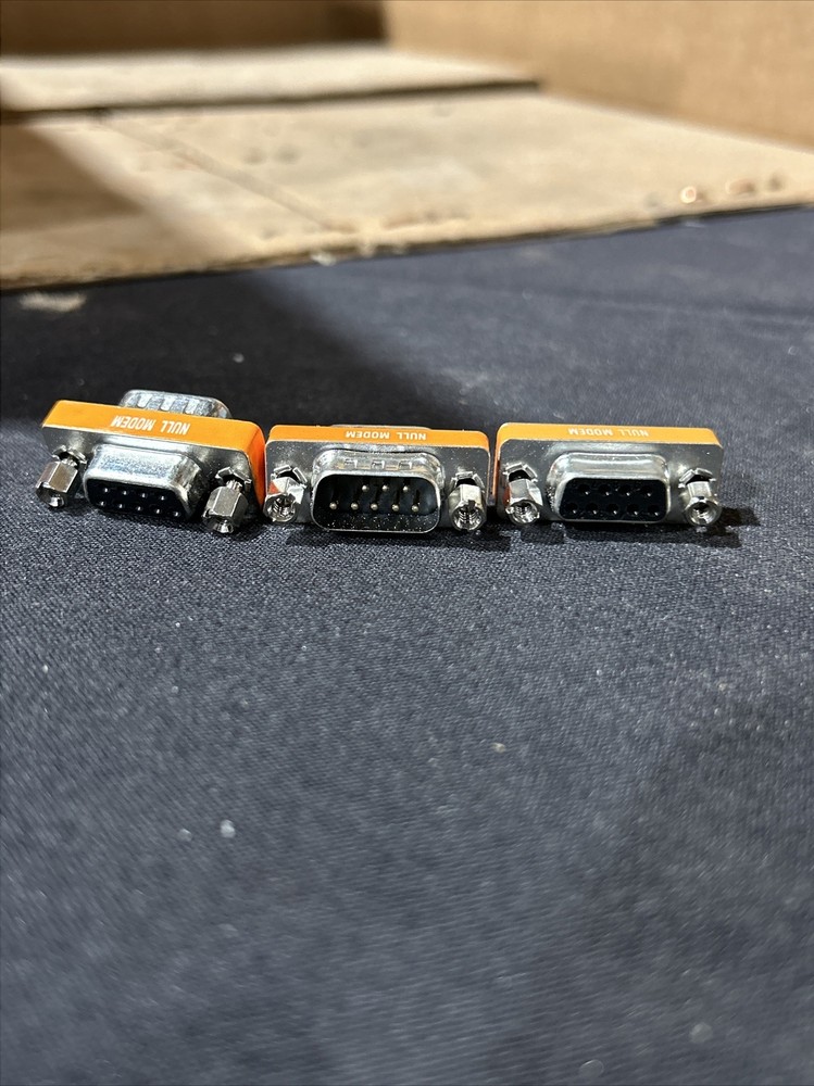 NULL Modem 9 Pin Mini Adapter 3 Pack (C9E)