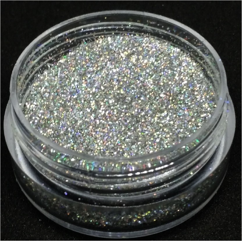 Biodegradable Cosmetic Glitter, .008 Hex,  Sexy Silver, 10g