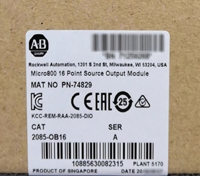 2085-OB16 AB Micro800 16 Point Source Output Module PLC 2085OB16
