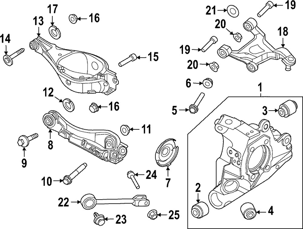 Genuine Nissan Knuckle Bushing 55152-6RS1A