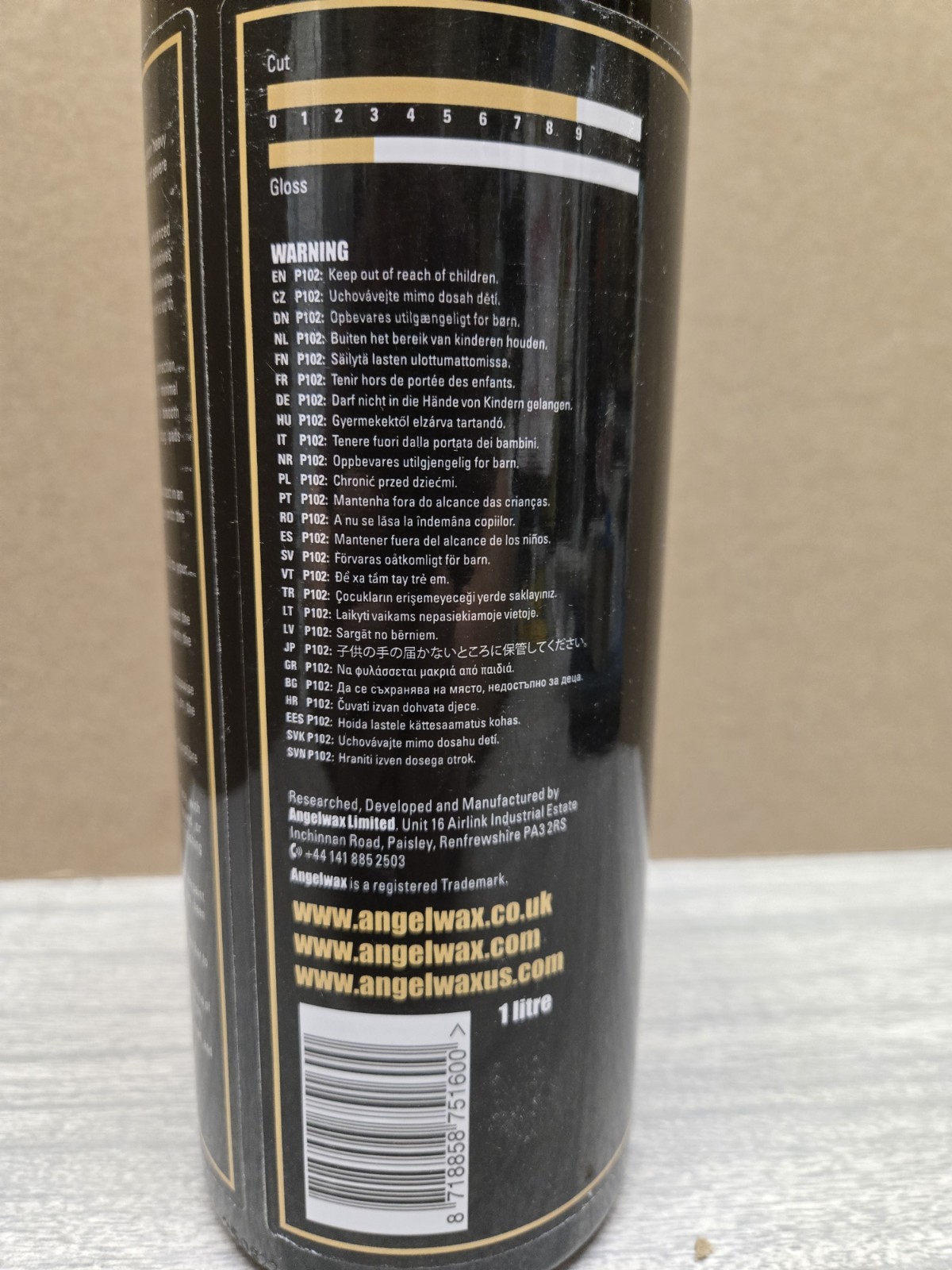 Angelwax Resurrection 2.0 Heavy Cut Compound- 1L Bottle