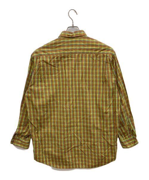 NIGEL CABOURN Check shirt Yellow green
