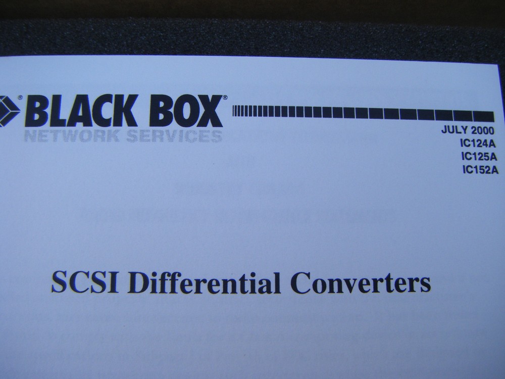 SCSI Differential Converters By Black Box External Model IC152A