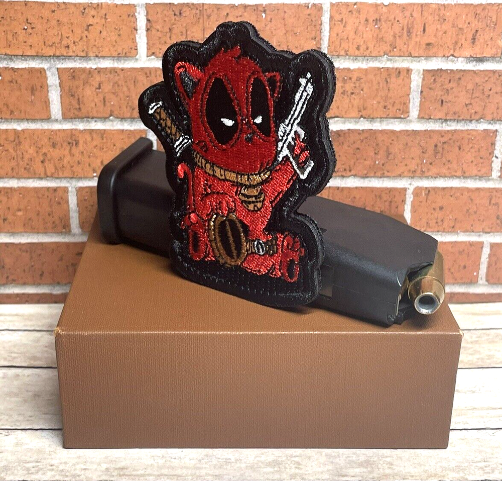 Tactical Morale Patch - Embroidered Lucky Cat Deadpool Patch - Lucky Cat Patch
