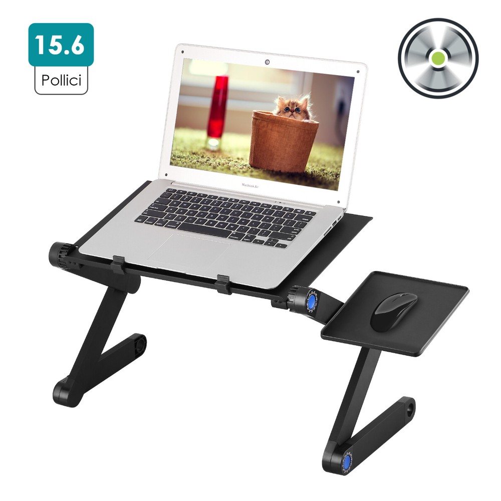 Portable Adjustable Height Laptop Stand Notebook Tablet Holder Fold Desk Table