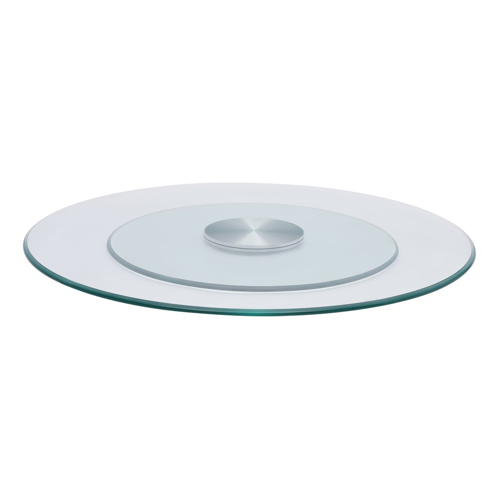 Clear Round Turntable Tempered Glass Rotating Tray Serving Plate