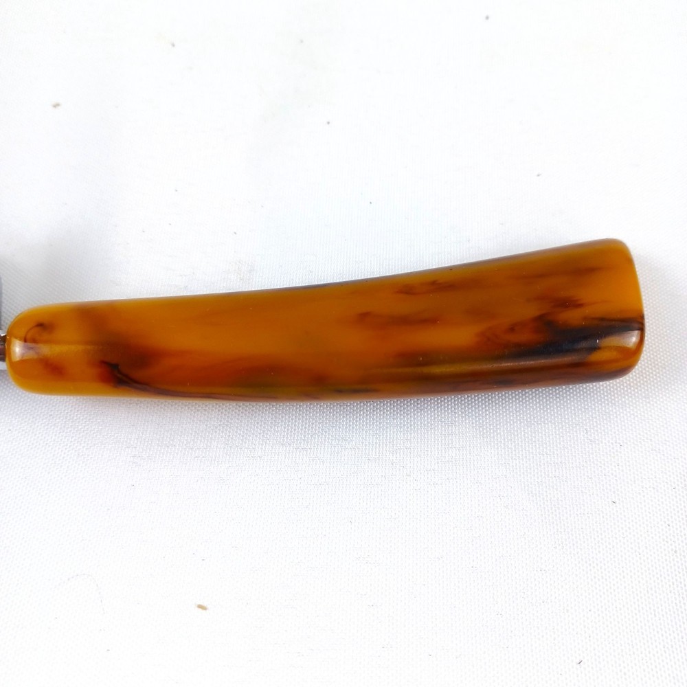 Vintage Bakelite Handle Knife Sharpener Butterscotch Bottle Opener Kitchen