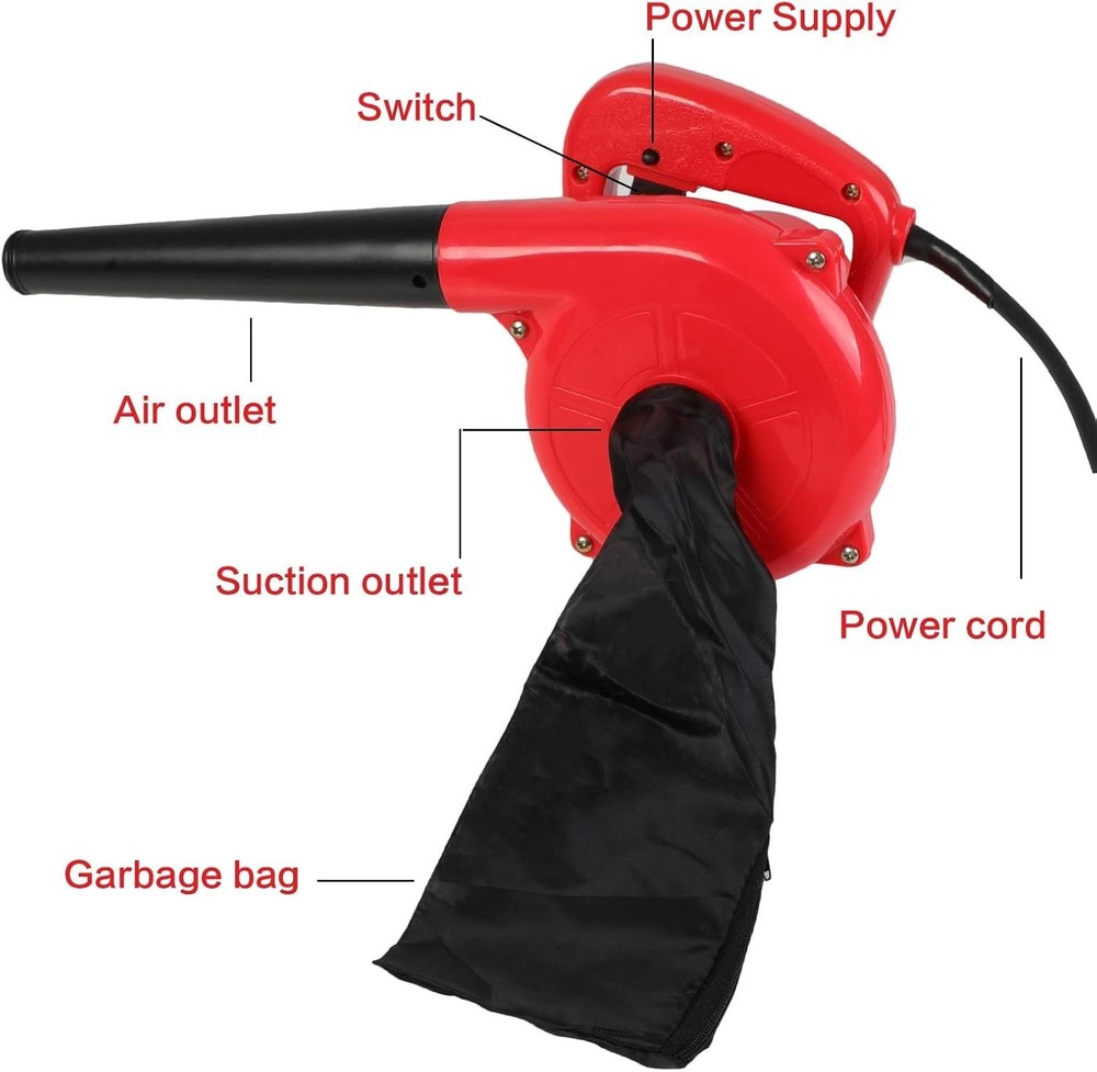 Versatile Mini Leaf Blower & Vacuum 200 MPH - Lightweight Design for Easy Use