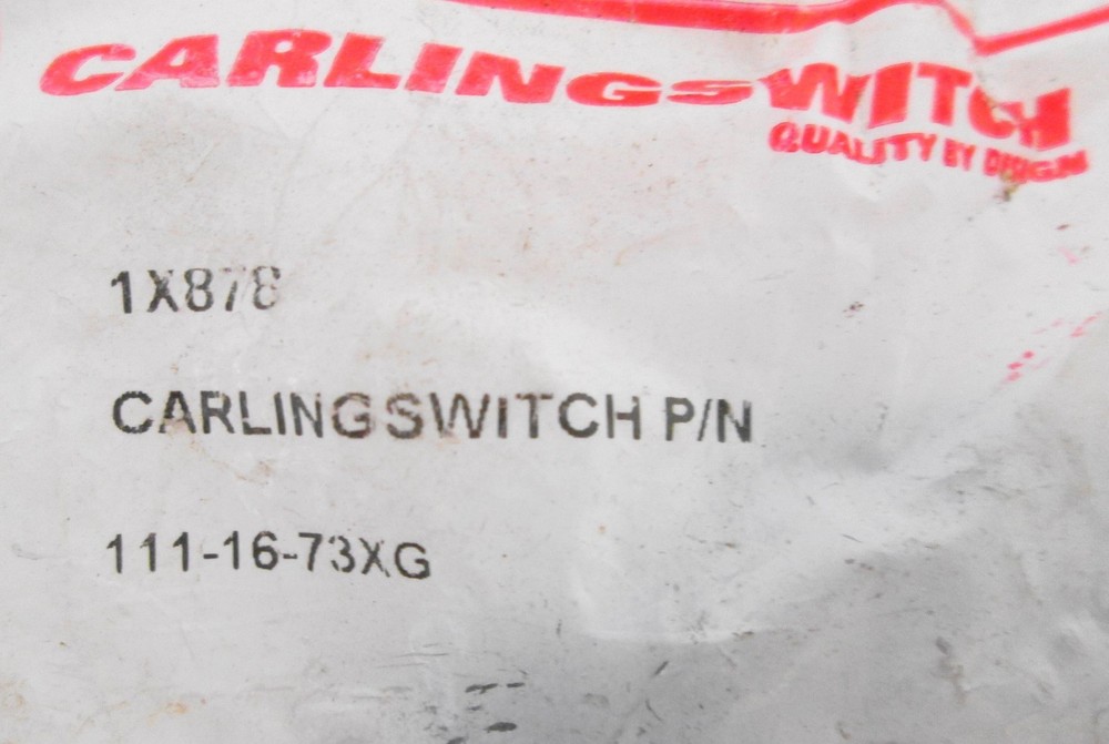 Carling Switch 111-16-73-XG Toggle Switch