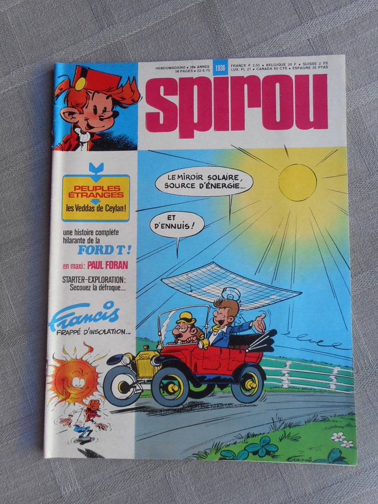Spirou Weekly No. 1936 Good Condition With Supplement