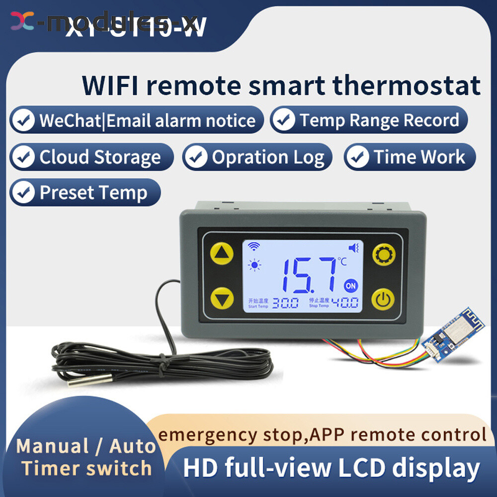 10A WiFi Remote Control High Precision Thermostat Temperature Controller DC6-30V