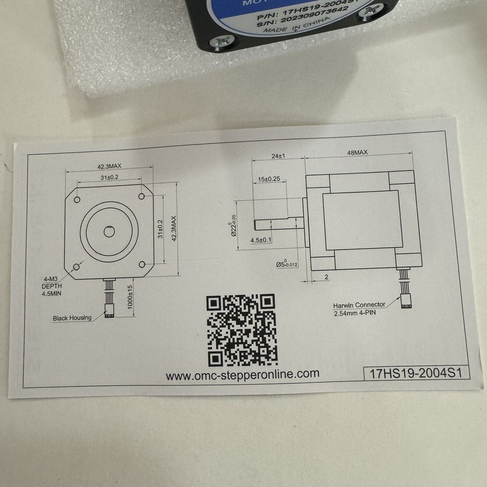 Stepperonline 3d Printer Motor 17hs19-2004s1 New E34