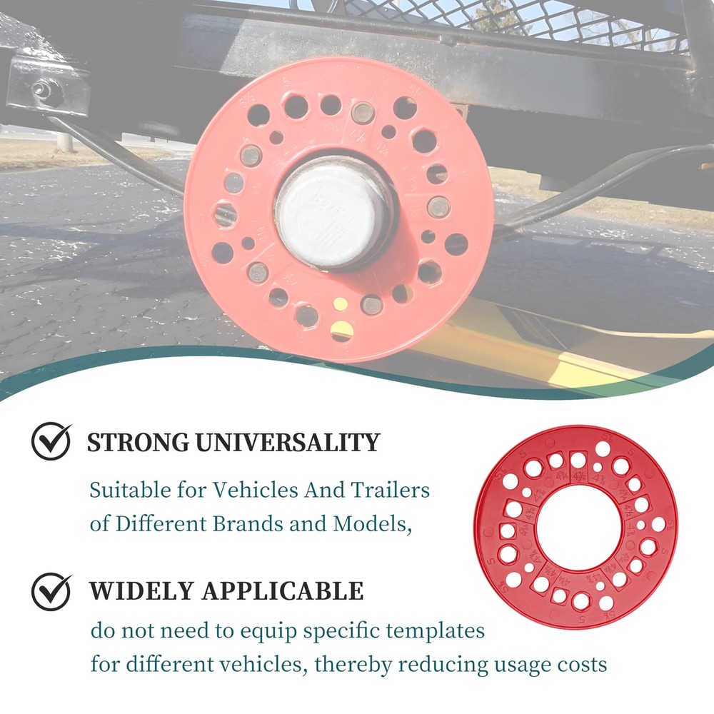 Rifatrio Wheel Bolt Pattern Measuring Tool, 5 Lug Template,Lug...