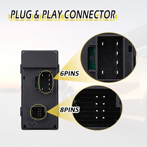 Vurkcy Power Master Window Control Switch Driver Side Compatible with 2007-2013