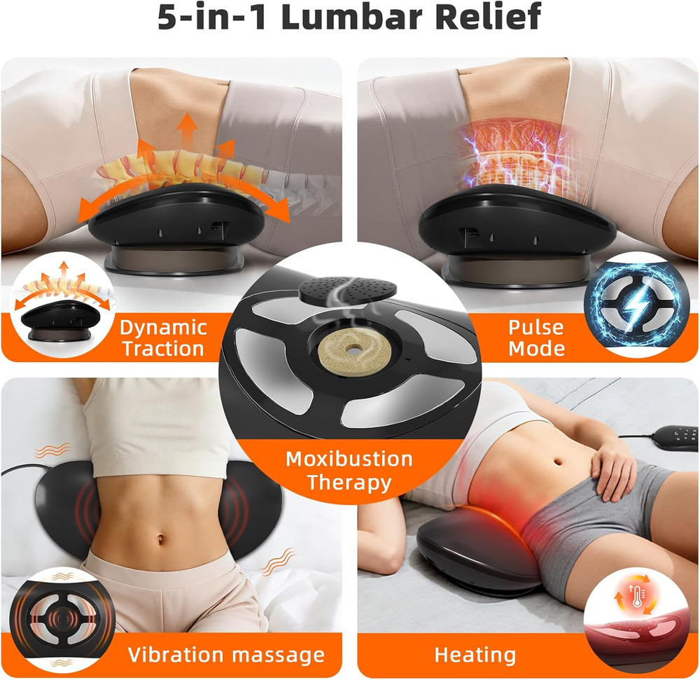 Electric Lumbar Traction Device , Multifunctional Back Traction Device with Dyna