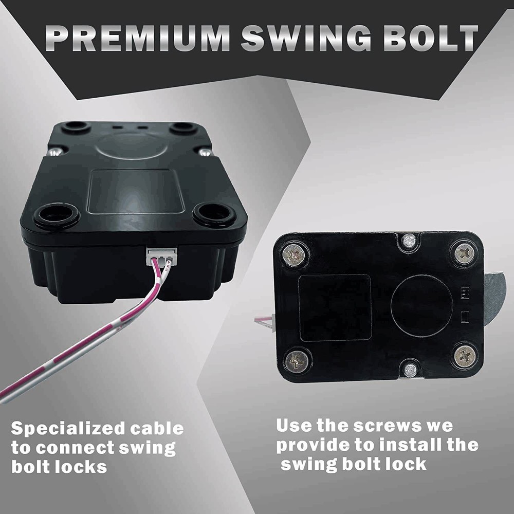 Stack on Gun Safe Lock Replacement Swingbolt Lock Fireproof Chrome Keypad