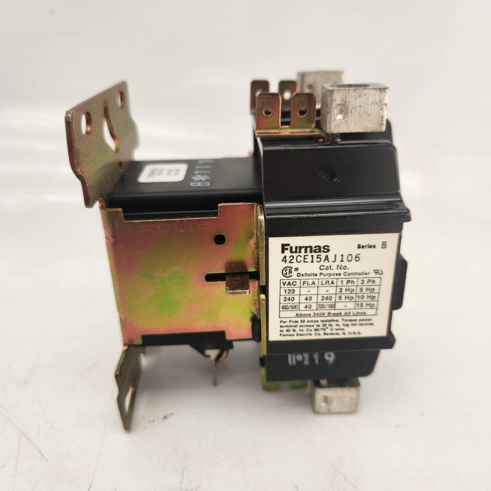 Furnas Definite Purpose Controller, 2 Pole | 42CE15AJ106 | Pre-Owned, Untested