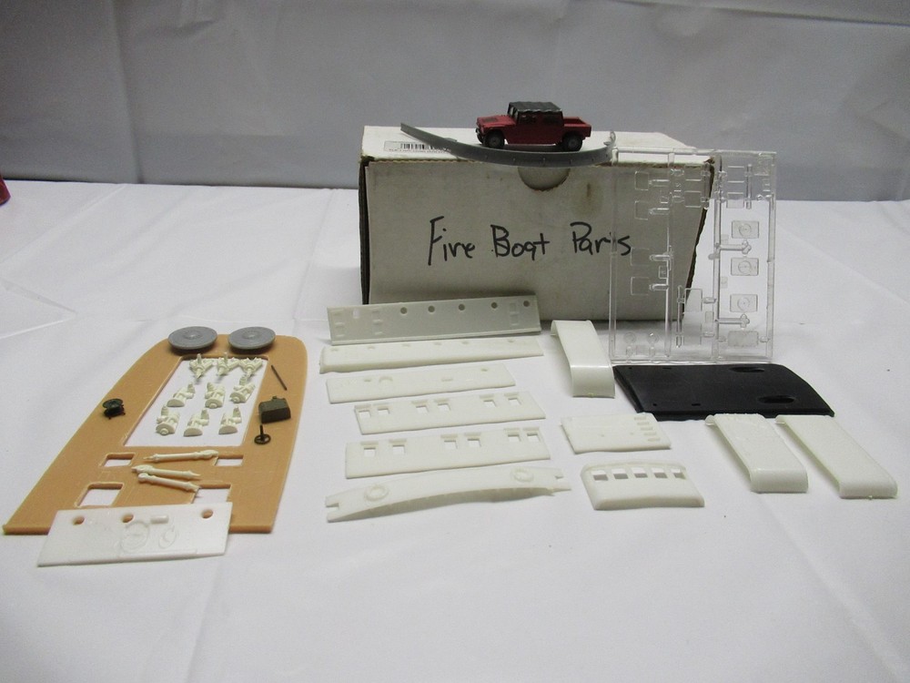 Fire Boat Parts For A Plastic Model Kit