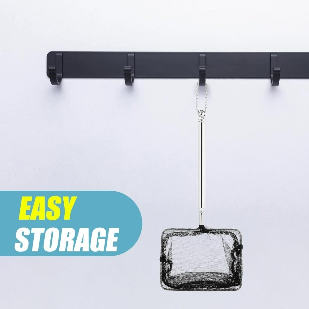 Extendable Long Handle Aquarium Fish Tank Cleaning Tool Adjustable Waste Skimmer
