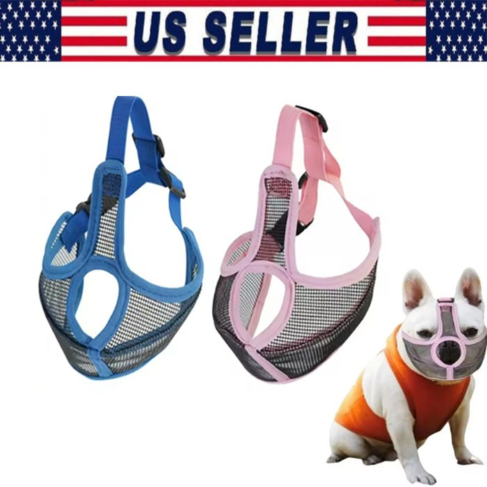 Dog Muzzle Breathable Mesh And Durable Pet Muzzle With Adjustable Loop And Soft