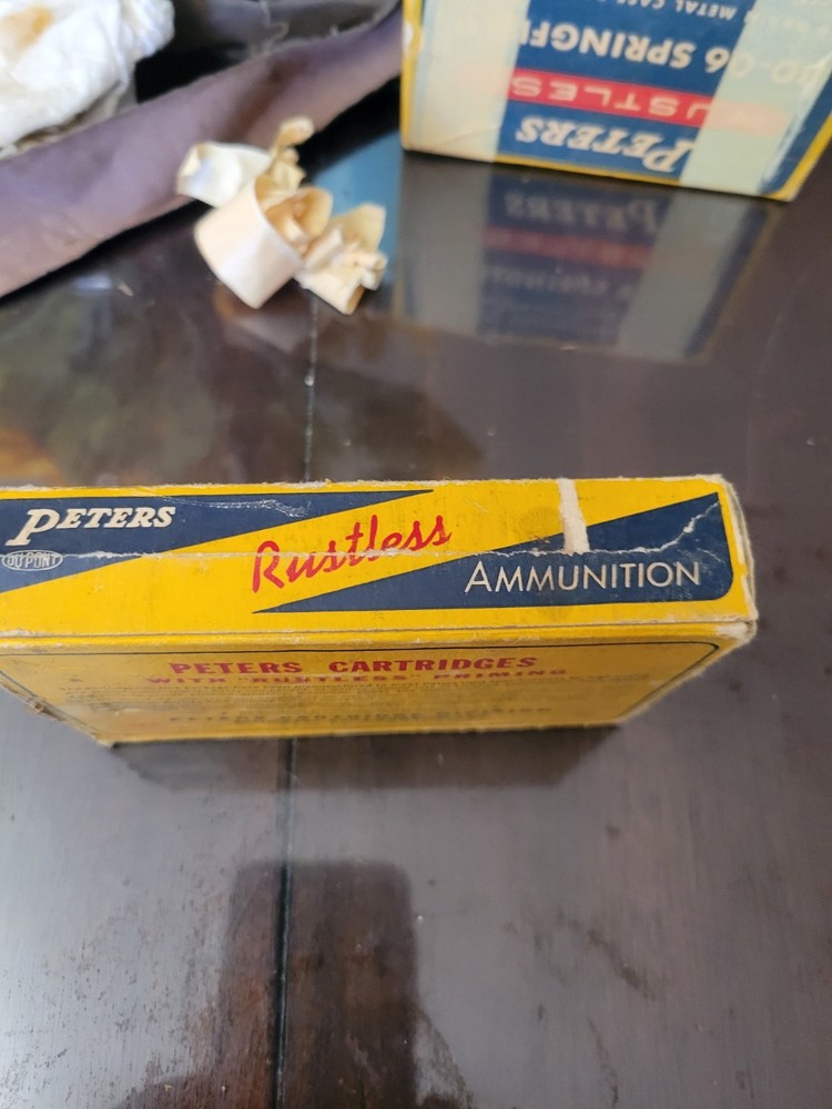 Peters Rustless 30-06 Springfield Box 150gr Smokeless Ammo, Empty Box