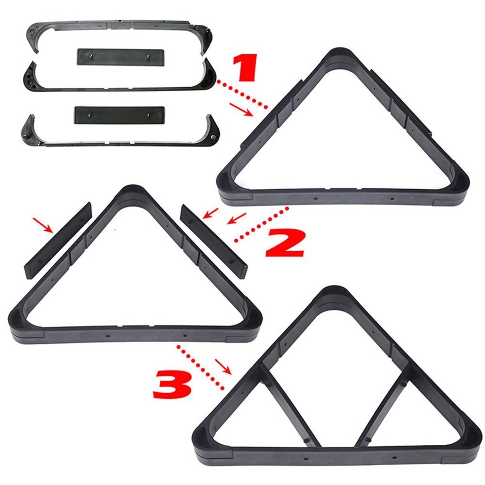 Innovative Dual Functionality Billiard Triangle and Diamond Racks Together
